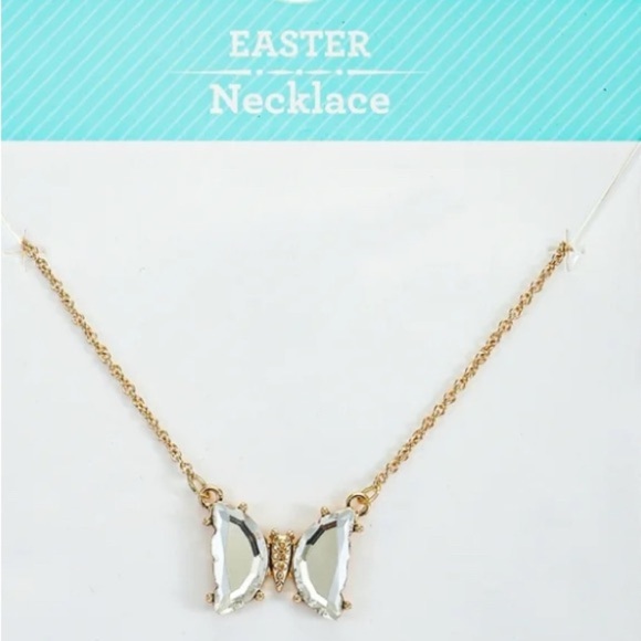 Jewelry - Gold and Silver bow butterfly ‎ Necklace